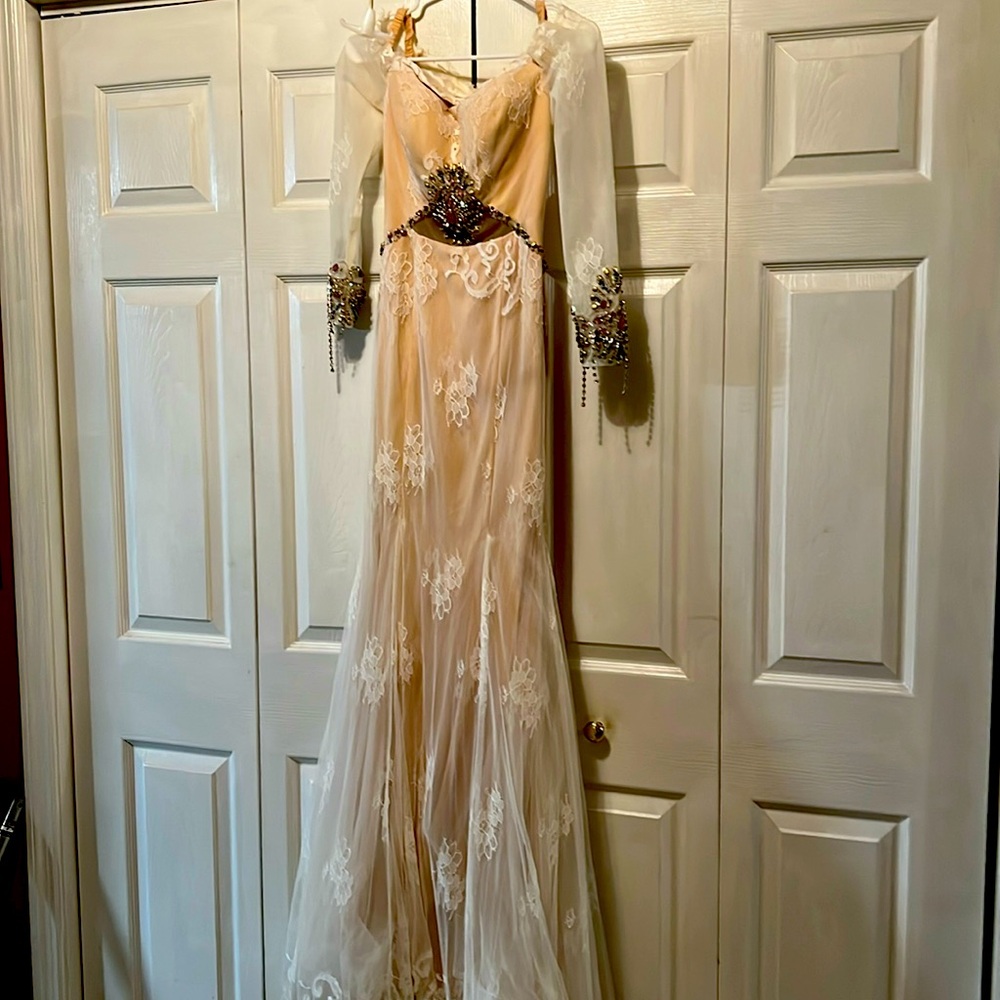 Rachel Allan Rhinestone Formal / Wedding Gown - Picture 3 of 17